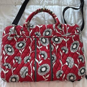 Vera Bradley Laptop Case Red Floral Design